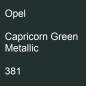 Preview: Opel, Capricorn Green Metallic, 381.